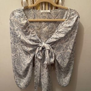 12th tribe paisley wrap top